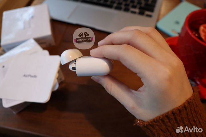 Airpods 2 (новые, ростест, бонус чехол)