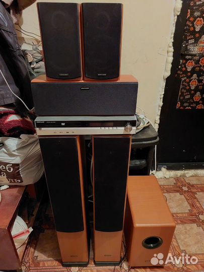 Домашний кинотеатр cortland sth-7000 + Сабвуфер