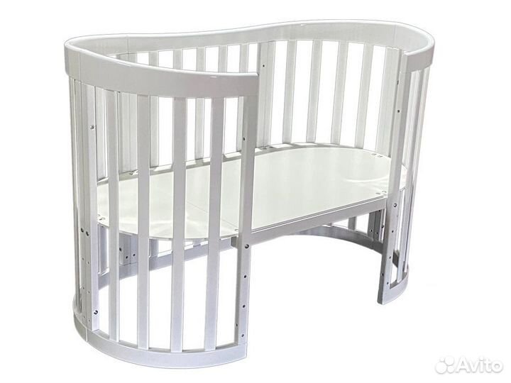 Детская овальная кровать Zvezdochka 6в1