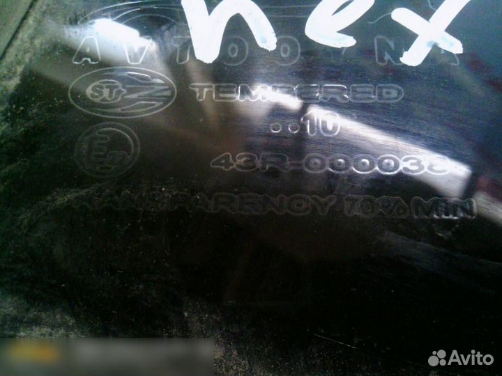 Стекло двери задней правой Daewoo Nexia 1995-2016