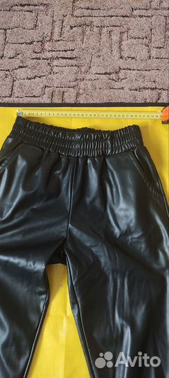 Кожаные брюки женские 44-46