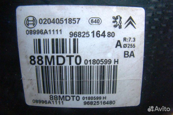 Peugeot 308 Усилитель тормозов вакуумный