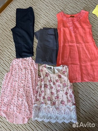 Большой пакет женских вещей46р