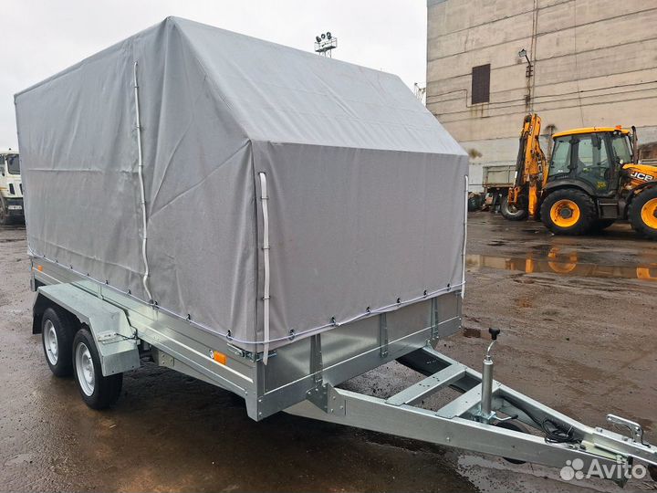 Прицеп 3.7х1.76х1.7 с борт-трапом и балансиром