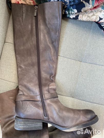 Кожаные демисезонные сапоги Vince Camuto 40