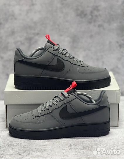 Кроссовки Nike Air Force 1 Grey (Арт.64518)