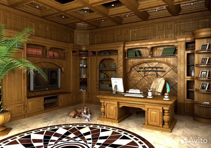 Кабинеты из дерева в итальянском стиле