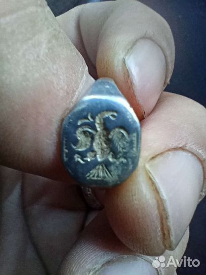 Серебряное кольцо 17 века