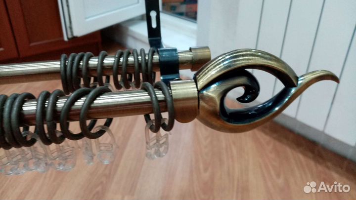 Карнизы для штор двухрядные бу