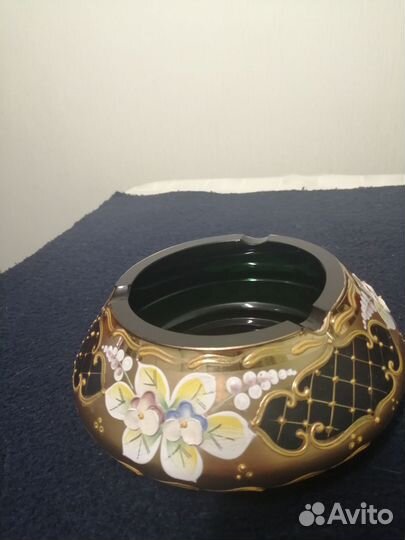 Богемия Ваза на ножке, салфетница и пепельница