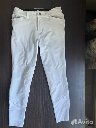 Конные бриджи белые р.141-150 (10-11 лет)