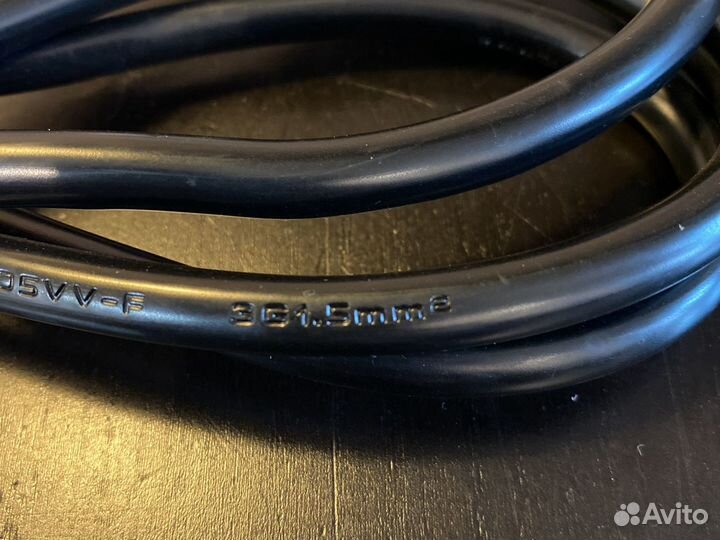 Кабель питания c19 для асика asic 3*1,5 16A 3,5кВ