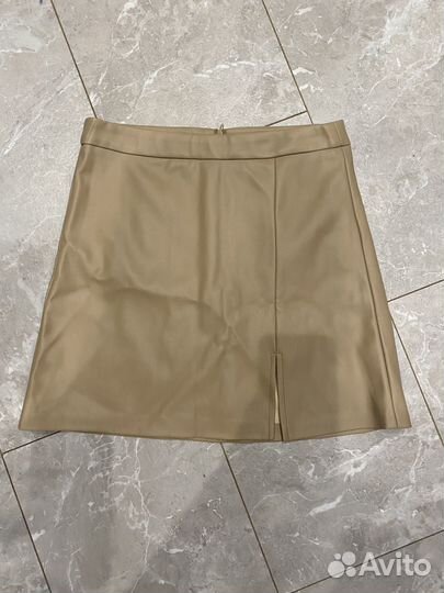 Юбка экокожа новая