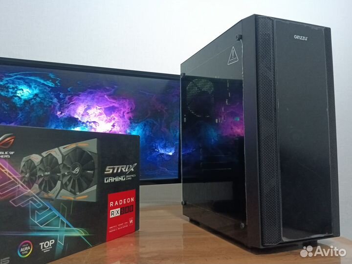 Игровой Core i3 10100f/rx580