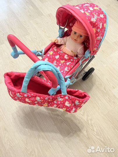 Коляска для кукол Demi star и кукла Baby Annabell