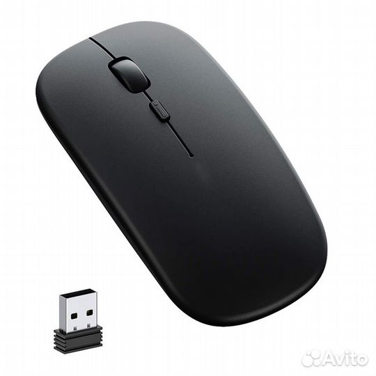 Беспроводная бесшумная мышь JBH EWM01 черная белая