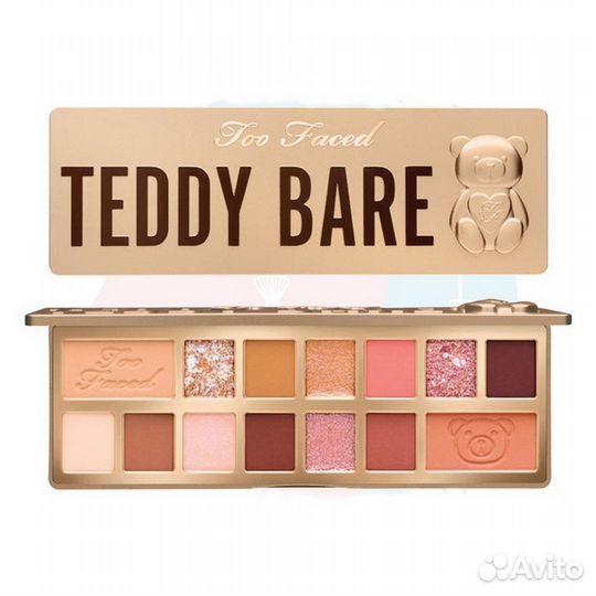 Too Faced teddy bare bare IT ALL Палетка теней век