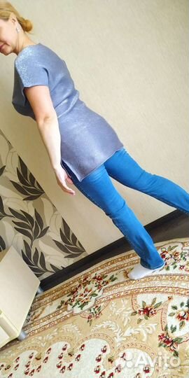 Трикотажные туники с люрексом 44-46