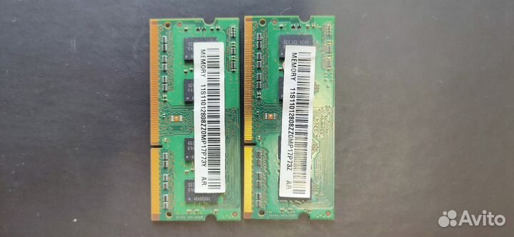 Оперативная память ddr3 для ноутбука 4gb Samsung