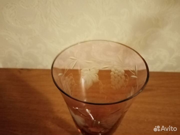 Фужеры бокалы цветное стекло СССР