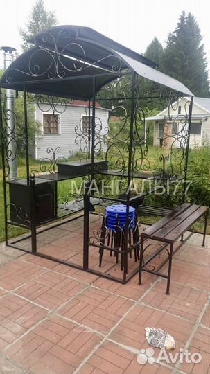 Мангал с крышей