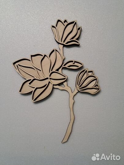 Цветы для творчества / декор / деревянные цветы