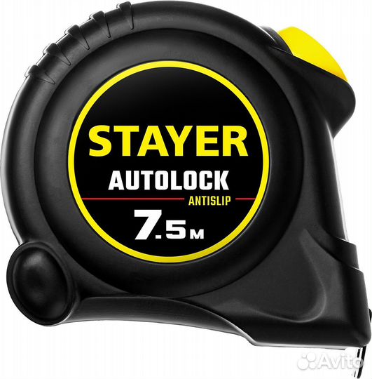 Рулетка измерительная Stayer AutoLock, 7.5м х 25мм