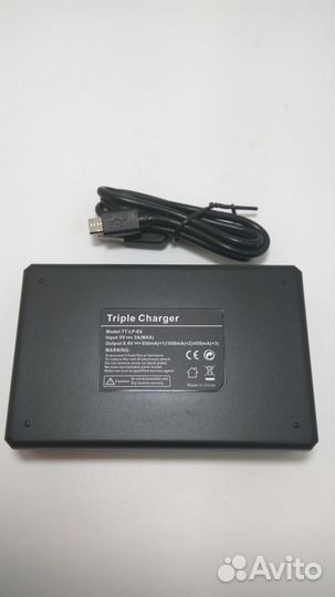 Зарядное устройство для 3-x аккумуляторов LP-E6