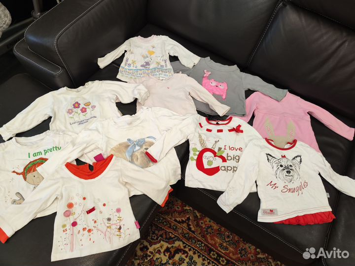 Вещи пакетом для девочки от 6 мес до 2х лет