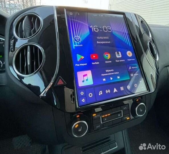 Volkswagen Tiguan Tesla магнитола Android огонь