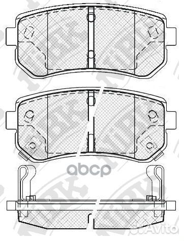 Колодки тормозные дисковые зад PN0436 NiBK