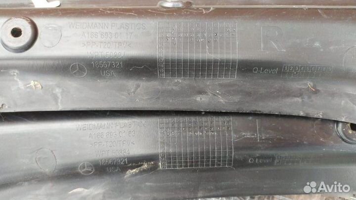 Декоративный пластик Mercedes Ml W166