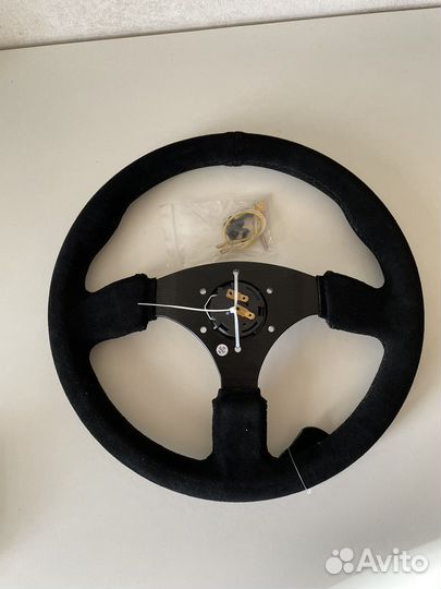 Руль OMP замша
