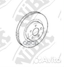 Торм.диск пер.вент. 277х26 5 отв. RN21001 NiBK