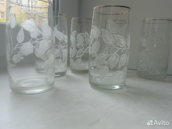 Стаканы из стекла Березка