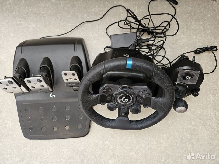 Игровой руль logitech g923 + driving force shifter