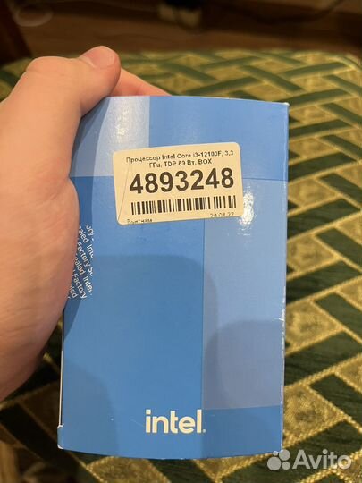 Процессор intel core i3 12100f