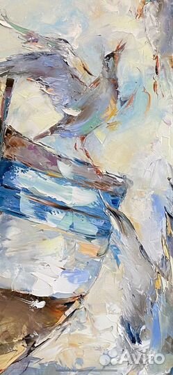 Картина маслом на холсте в интерьер