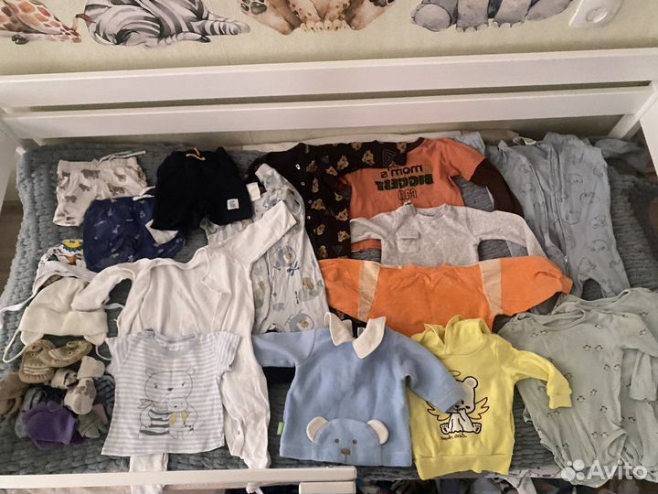 Детские вещи пакетом от 0 до года
