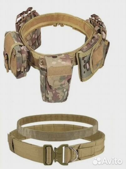Тактический военный разгрузочный пояс мультикам
