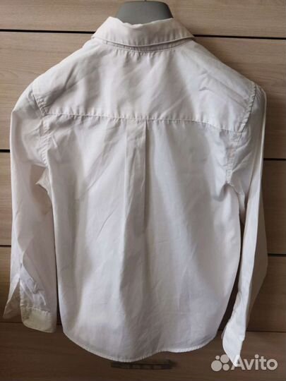 Белая рубашка на мальчика рост 158