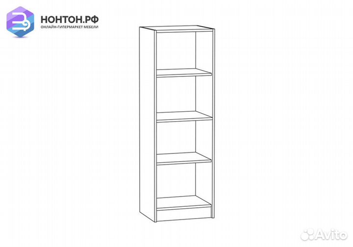 Стеллаж Альфа 09.135 солнечный свет / белый премиу