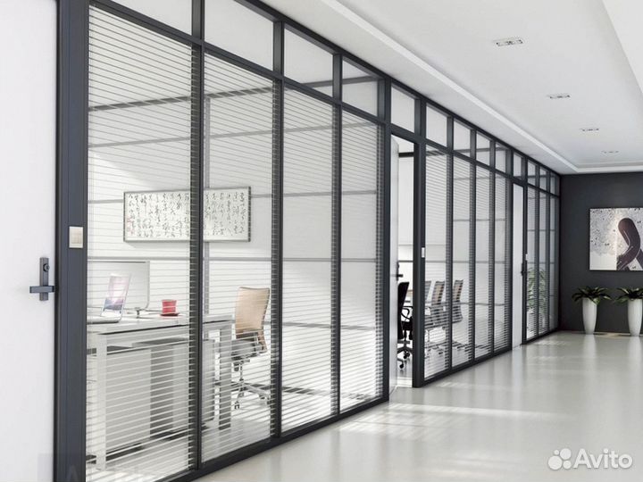 Офисные перегородки из алюминиевого профиля