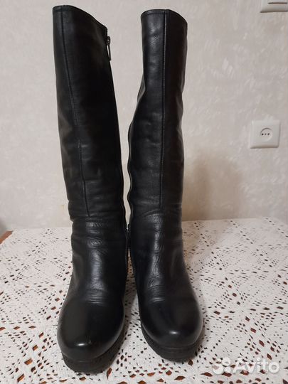 Сапоги женские зимние, натуральные кожа и мех