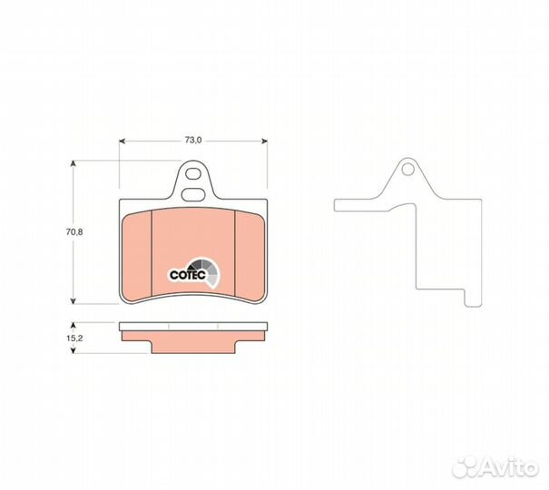 Колодки тормозные дисковые