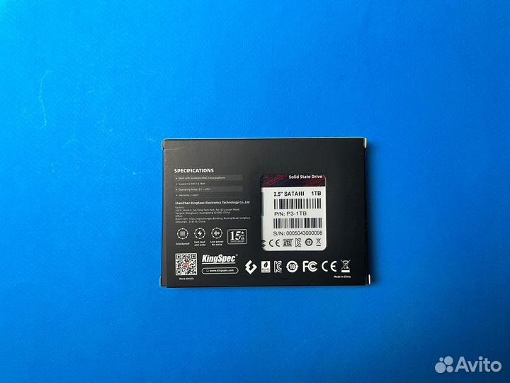 SSD 1 TB (тб) KingSpec Новый с Гарантией ссд диск
