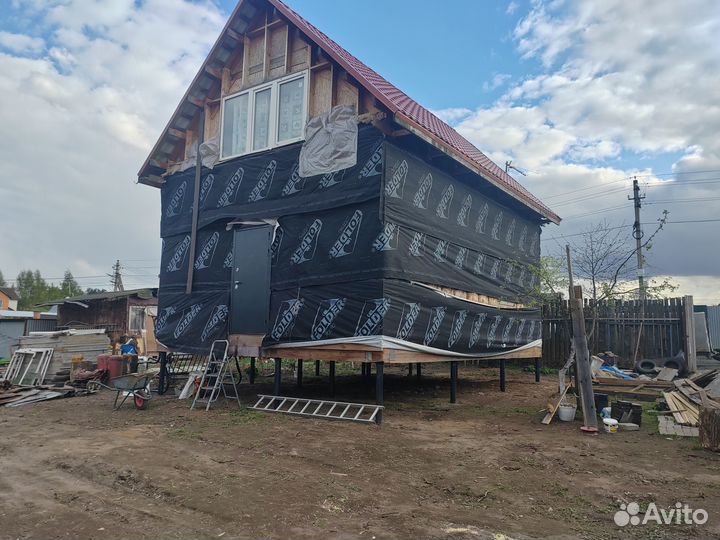Подъем дома замена венцов