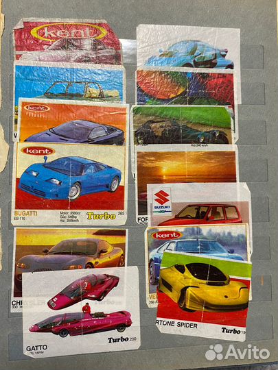 Фантики жевательной резинки turbo, kent