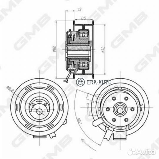 GMB GTB0150 Ролик ремня грм