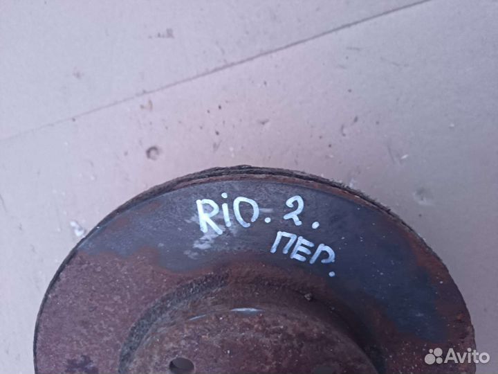 Диск тормозной передний Kia Rio 2